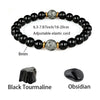 Obsidian Black Tourmaline Grounding Bracelet
