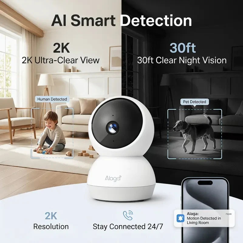 Alaga AI Indoor Security Camera
