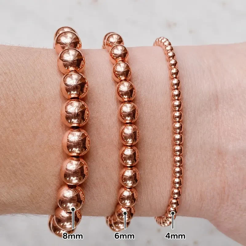 Pure Copper Beaded Bracelet