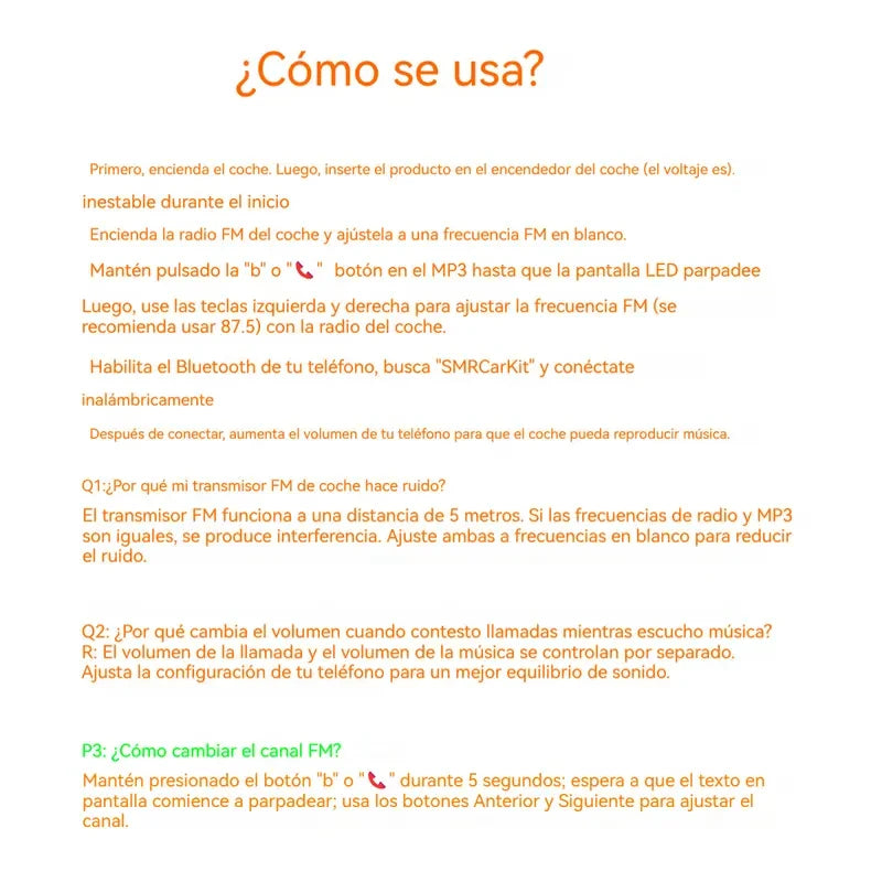 Dual Port Bluetooth FM Car Charger