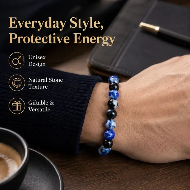 Blue Fire Agate Energy Bracelet
