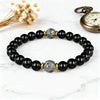 Obsidian Black Tourmaline Grounding Bracelet