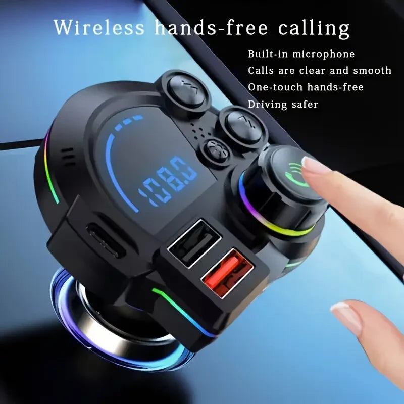 Dual Port Bluetooth FM Car Charger