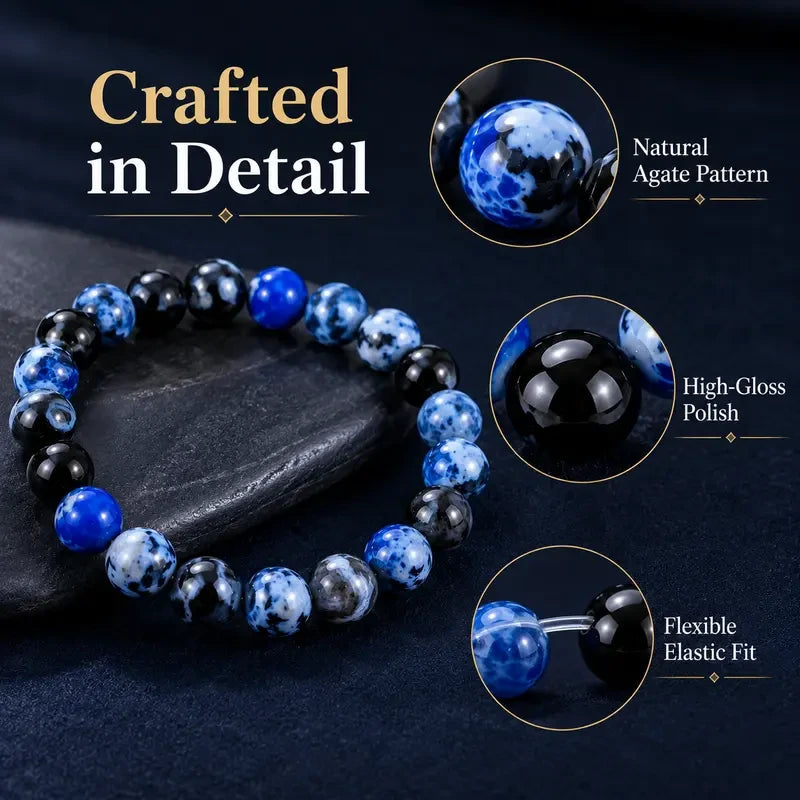 Blue Fire Agate Energy Bracelet
