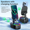 Rotatable Smartphone Holder with Wireless Speaker