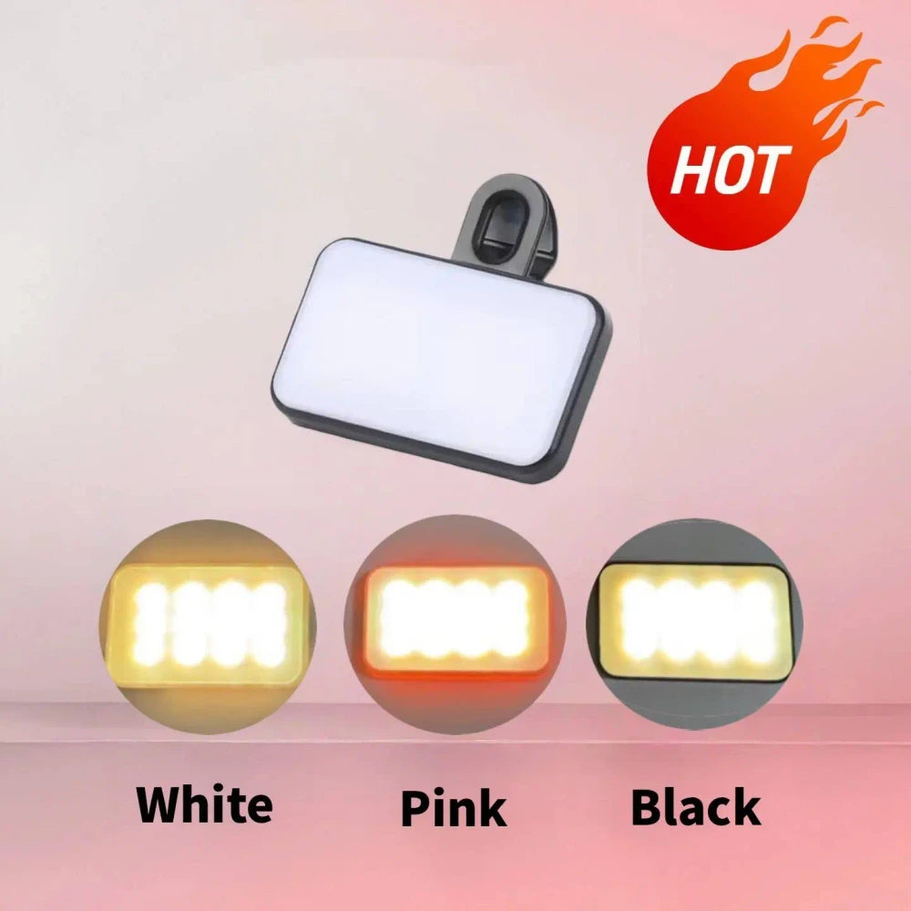 Portable Clip-on Selfie Ring Light