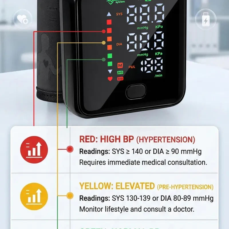 Rechargeable Wrist Blood Pressure Monitor