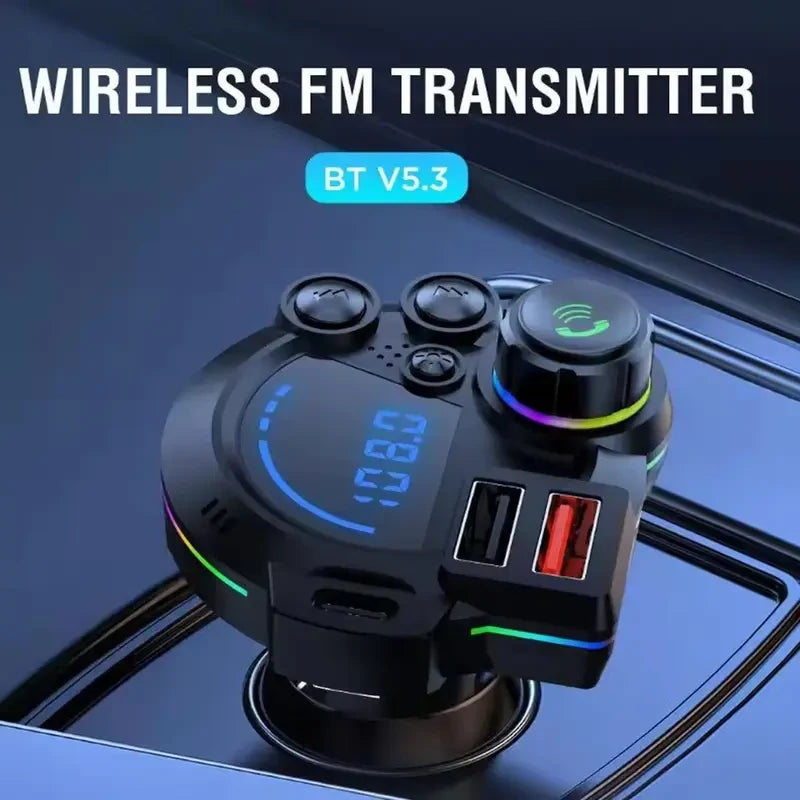 Dual Port Bluetooth FM Car Charger