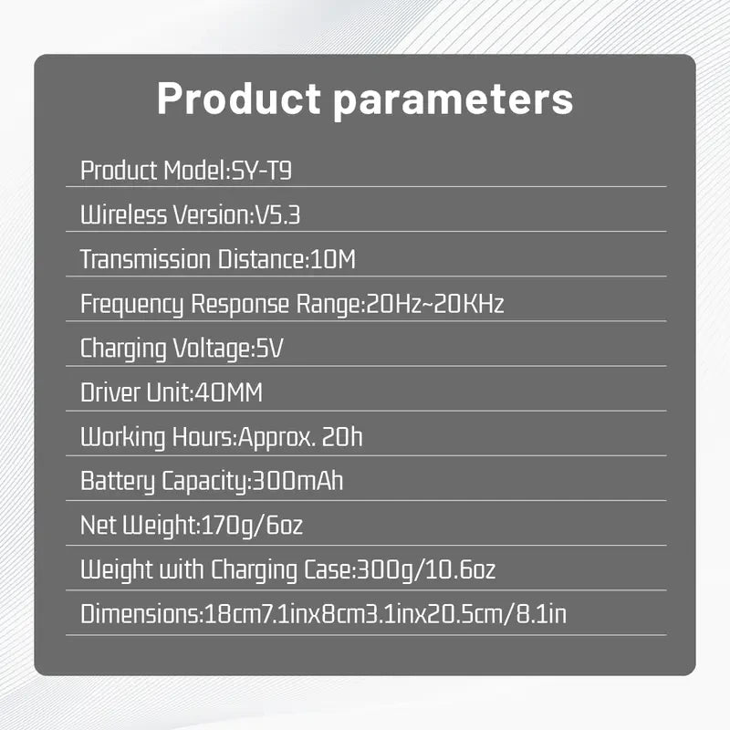 Wireless Over Ear Bluetooth Headset