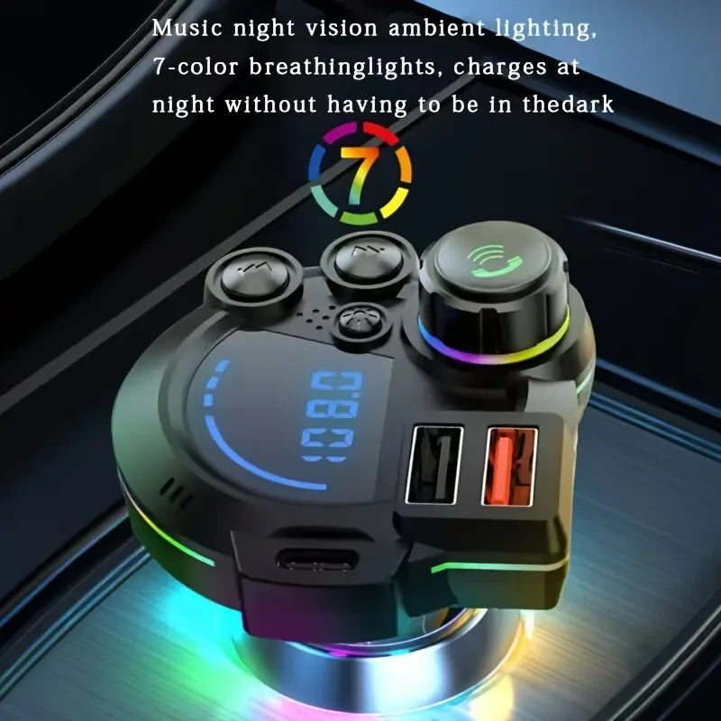 Dual Port Bluetooth FM Car Charger
