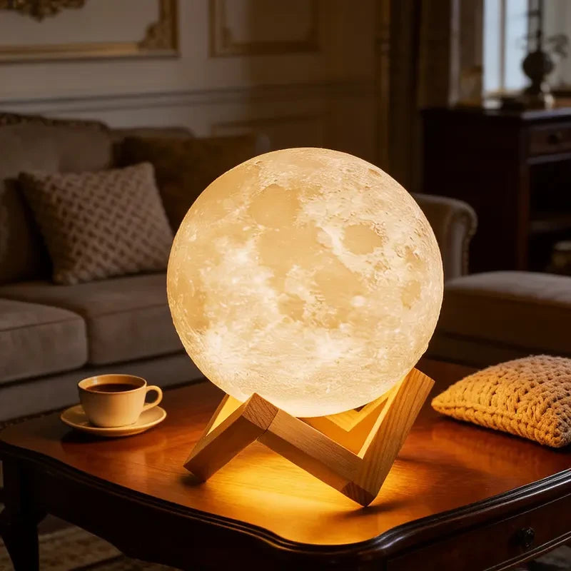 3D Printed Moon Lamp