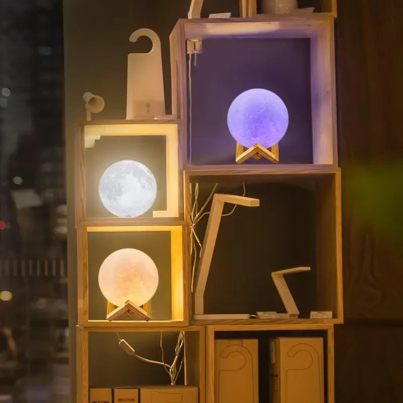 3D Printed Moon Lamp