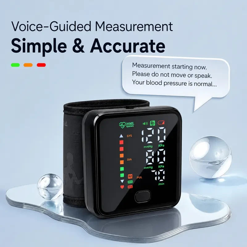 Rechargeable Wrist Blood Pressure Monitor